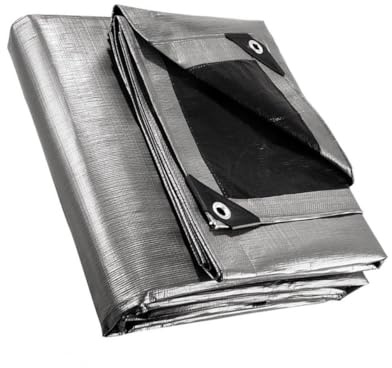 MOTHNUR Bâche Imperméable Renforcée Protection Solaire Résistante Aux Intempéries avec Œillets pour Jardin Camping et Mobilier Extérieur