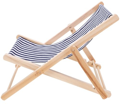 Healvian Soporte de Madera Playa Silla Móvil en para de Teléfono Miniatura y, Única Accesorio Funcional para Liberar Hogar