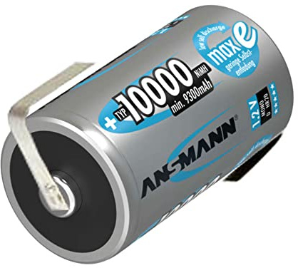 ANSMANN Mono (D) Akku NiMH 10000 mit Lötfahnen in Z-Form