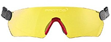 Protos integrale Schutzbrille für Helmsystem, Farbe:gelb