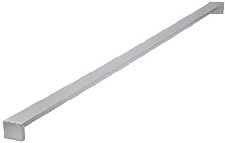 SIRO Möbelgriff Bannewitz, Schlicht, Edelstahl fein geschliffen, 1074 mm x 34 mm x 40 mm, LA 1064 mm, 2047-1074N1