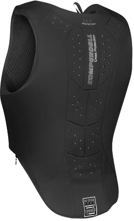 Komperdell Sicherheitsweste Equestrian Frontzip Slim Fit | Farbe: schwarz | Größe: S