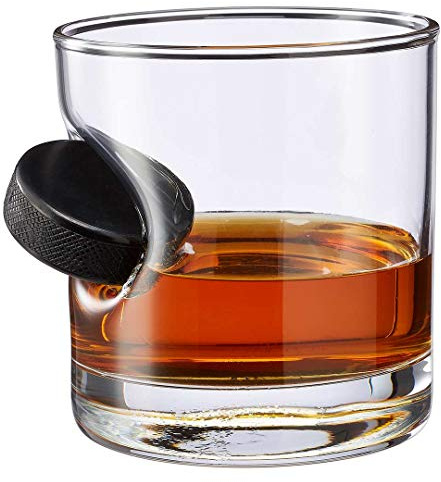 BenShot Hockey Puck Rocks Glass - 11oz | Made in the USA