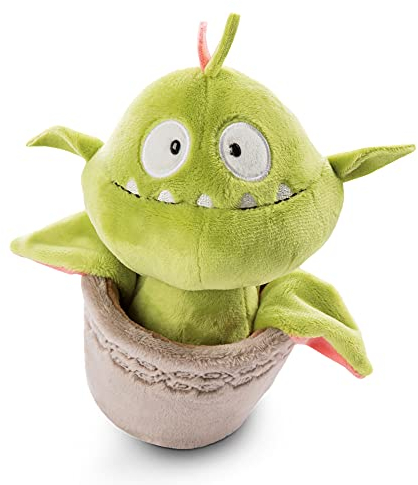 NICI Stehendes Kuscheltier Fleischfressende Pflanze Gisela 20cm –Nachhaltige Plüschpflanze für Mädchen, Jungen & Kuscheltierliebhaber – Lustige Topfpflanze der Wild Friends GREEN Kollektion
