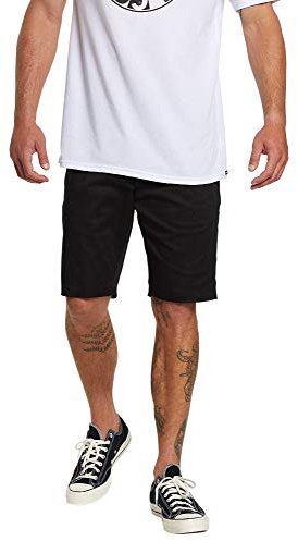 Volcom Herren Frickin Stretch-Chinohose mit Moderner Passform Hose, schwarz 1, 34W / 32L