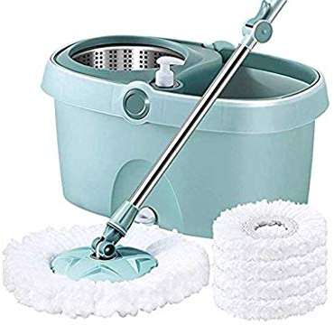 Fregona fregona con cubeta, fregona rotativa para el hogar, fregona automática de un Solo Cubo, fregona Perezosa, fregona de Agua con Correa Plana