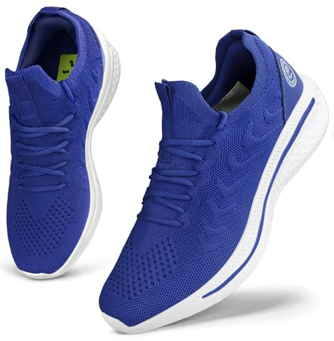 Giniros Basket Femme Chaussure Sneaker Basquettes Mode et Sport Running Gym | Maille Respirante, Enfilage Avec Lacets, Mousse Mémoire, Semelle EVA Antidérapante, Légère, Travail, Voyage, Sport, Marche