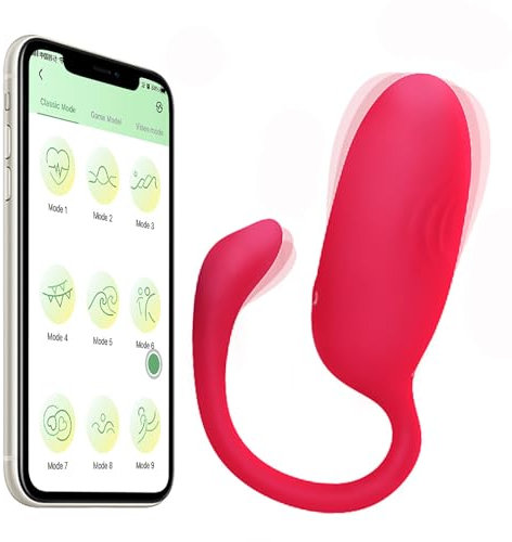 ChicLSQ Vibrator mit APP und Bluetooth Fernsteuerung für Sie G Punkt Klitoris mit 10 Vibrationsmodi Höschen Vibro Ei Leise Stark Silikon Anal Stimulator Dildo Vibration Sexspielzeug für Frauen Paare