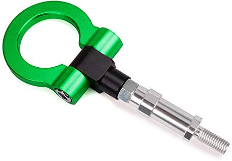 AbschleppöSe,Auto Abschlepphaken Universal Car Billet Aluminiumschraube Vorderer Auto Tow Hook Ring Kit (Color : Green)