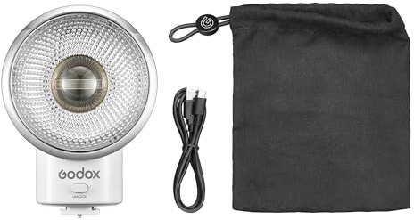 Lux Elf Retro Camera Speedlite Camera Flash - ISO 100, 6000K±200K, USB-C Port, 3.6s Recycle Time (Full Power), 400 Flashes (Full Power), 96g