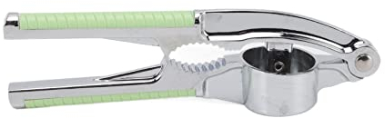 Sunicon Garlic Press, Zinc Alloy Manual Multifunction 2 in 1 Garlic Press Stainless Steel Ergonomic Garlic Mincer Tool