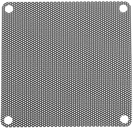 sourcing map 10PCS PC Dust Filter, 80mmx80mm PVC Computer Case Cooler Dustproof Mesh Cover Fan Grills for Computer Chassis Speaker, Black