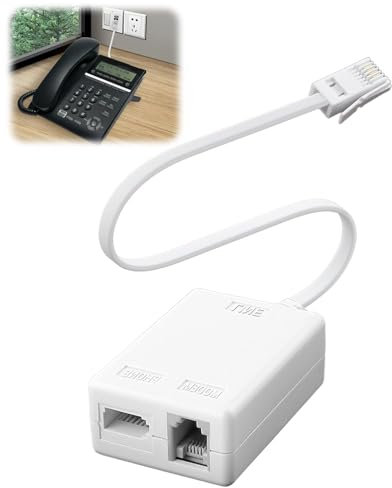Mantoto ADSL Filter BT Plug to ADSL RJ11 Connector Microfilter for Broadband/Phone Broadband Internet Microfilter Splitter for Modem Router Telephone Fax Talktalk Sky WiFi Landline