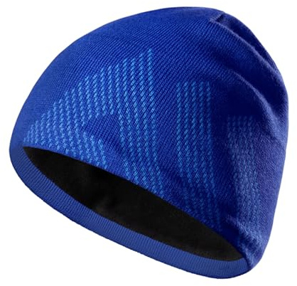 Joscoal Strickmützen für Herren Merino Mütze Beanie Unsex Wintermütze Übergangsmütze Weich Warm Sportmütze, Bequem Hat Atmungsaktiv Merinowolle Frühling Stretch Haube Blau