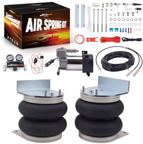 maXpeedingrods Air Suspension Spring Bag + Dual Gauge Kit for Vauxhall Movano 2010-2024 4000kg