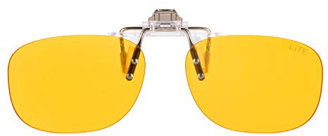 PRiSMA BlueLightProtect - Lunettes pour ordinateur CLiP-ON - 'LiTE' - pour porteur de lunettes - excellente protection contre la lumière bleue - pour écran PC&TV