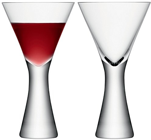 LSA International Moya Wine Glass 395 ml Clear | Set of 2 | Mouthblown and Handmade Glass | MV16