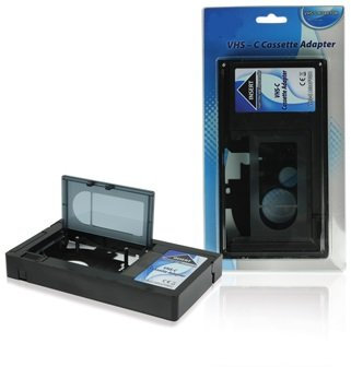 Systafex® VHS-C, adattatore cassette per registratore VHS (non adatto per Video8, Hi8, DV ecc.).