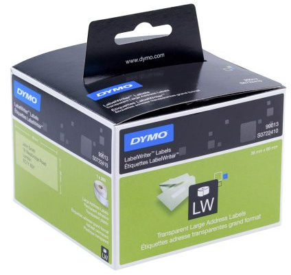 DYMO Große Adress-Etiketten 99013 36 x 89 mm (BxH) für DYMO LabelWriter 300-, 400-, 450-Serie, 4XL