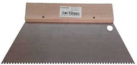 Fugodicht Leim Klebstoff Zahnspachtel Bodenleger Normalstahl B2 2.1x2.9mm gezahnt 250mm
