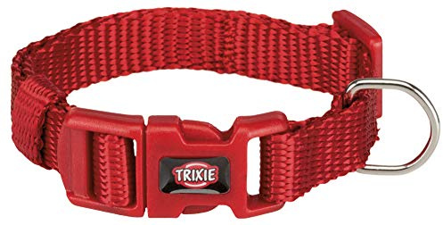 TRIXIE Premium Halsband, S: 25–40 cm/15 mm, rot