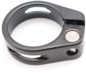 CarbonEnmy super leicht Alu Fahrrad Sattelklemme Saddle clamp 31,8 mm (Schwarz)