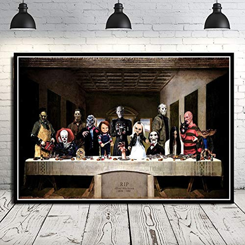 sanzangtang Puzzle 1000 Teile Halloween Horror Poster Puzzle Spielzeug Spiel Geschenk Familienspielzeug mit Puzzle75x50cm(30X20Inch)
