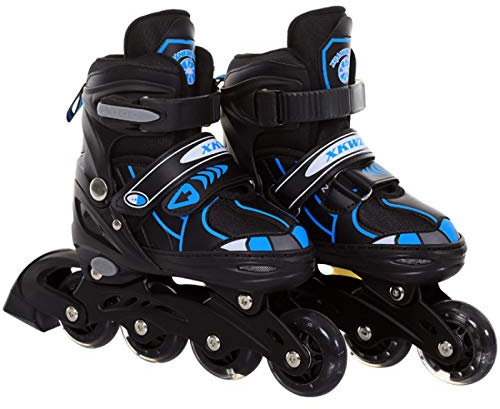Coversolate Inliner Skate Kinder Uni Inline Skates Rollerbalde Verstellbar Rollschuhe für Jungen Mädchen (Blau, M)