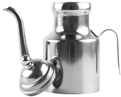 HOLIDYOYO Burette à Huile Multifonctionnelle en Acier Inoxydable 18oz Séparation D'huile et Design Confortable Cuisine Pratique et Solide