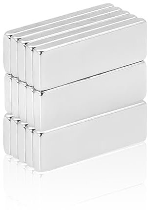 15 imán rectangulares de neodimio superpotentes, pizarra blanca y parches magnéticos potentes