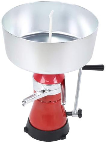 YEHOZZ Cream Separator, Fresh Milk Cream Centrifugal Separator, Aluminum Alloy Milk Skimmer for Home Dairy Farm Family, Manual Milk Cream Separator for Cows Milk Goats Milk Farm Home