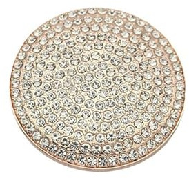 Volle Rinestone Runde Magnetbrosche Luxus Anzug nahtlose Brosche Pin Schuh Schnallen Taschen Kleidung Haar Zubehör