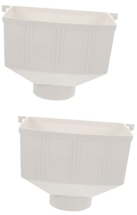 Hemobllo 2pezzi Connettore Per Pluviali Accessorio Per Drenaggio Rain Gutter Facile Installazione e Resistente Downspout Drainage Part