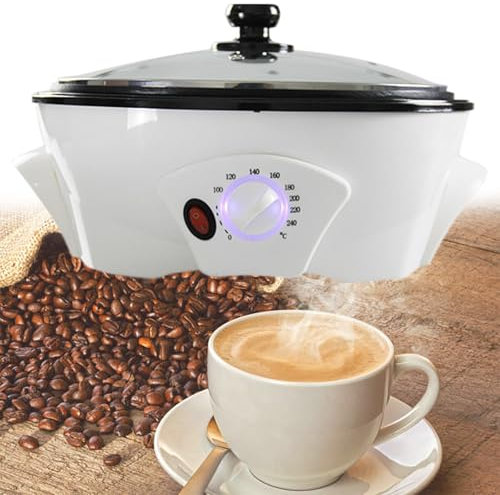 Beachtiful Tostador de Café Eléctrico, Máquina Tostadora de Café Eléctrica Doméstica, Máquina Tostadora de Café en Grano, Tostadora de Café con Granos de Maní