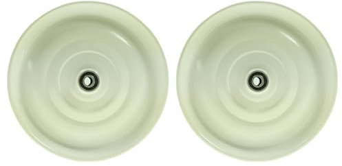 Scheibenrad Anhänger Handwagen Laufrad Rad Felge 12 1/2 Zoll Klaufix DDR (2 Stück Weiß)