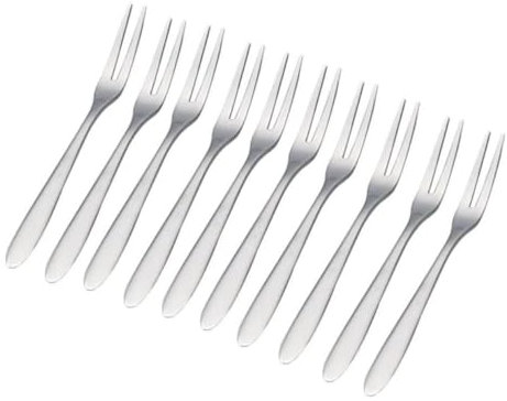 Cabilock 10piezas Tenedores De Inoxidable Para Lavavajillas Frutas Pasteles Ensaladas