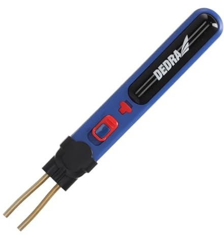 Kunststoffschweißgerät kabellos DEDRA USB-C port, 4V, 550 °C, kabellos, LED licht, 300 Stück 6 Arten Klammern, USB-C Ladung 2000 mAh hohe Arbeitsmobilität