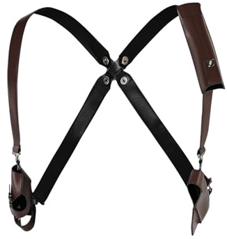 Taeyue Cinturón de cosplay de Ken-nedy para hombre, cinturón para el pecho, correa para el hombro, correa de espalda cruzada, ajustable, accesorios para disfraz de hombre