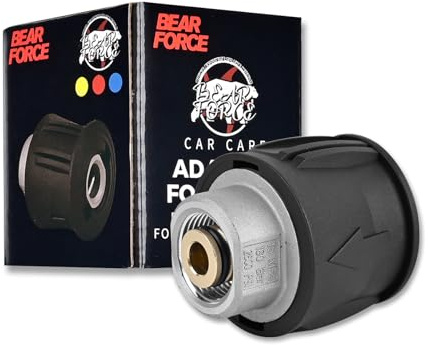 BEAR FORCE Conector de manguera de alta presión de metal de conexión rápida M22-14 mm hasta 280 bar para lavadora a presión Kar-Cher K2, K3, K4, K5, K6, K7, limpieza eficiente