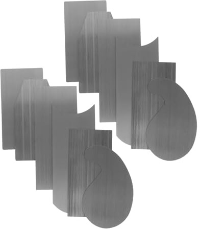WRITWAA 2 Set Raschietti per Lavorazione Legno in Acciaio per Finitura di Precisione Mobile e Falegnameria Utensili Ergonomici per Lucidatura e Riparazioni
