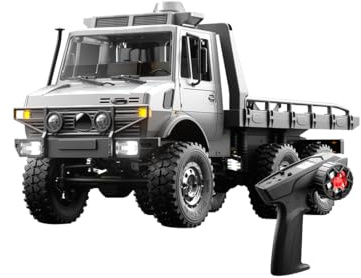 WANENGEDIY Ferngesteuertes Auto, 1/18 2.4Ghz 6WD RC Notfall LKW Fahrzeug mit LED-Leuchten & Zwei Geschwindigkeitsmodi, Remote Control RC Auto Geburtstagsgeschenke für Erwachsene und Jugendliche