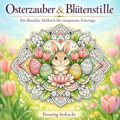 Osterzauber & Blütenstille:: Das große Mandala-Malbuch für die Osterzeit