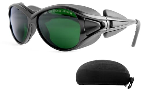 Buerjia Red Light Therapy Glasses, Safe Glasses IPL 200-2000nm, Eye Protection for Red Light Therapy