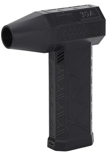 Huairdum Plumero Eléctrico de Aire Comprimido, 200w 130000rpm, Pistolas de Aire Manuales de Alta Velocidad, Plumero Enlatado para Computadoras, Teclado y Cámara (BLACK)