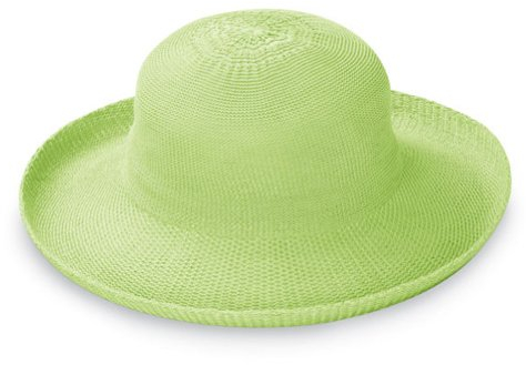 Wallaroo Hat Company Damen Victoria Sonnenhut - Ultra leicht, verstaubar, breite Krempe, moderner Stil, entworfen in Australien, Lime, Medium