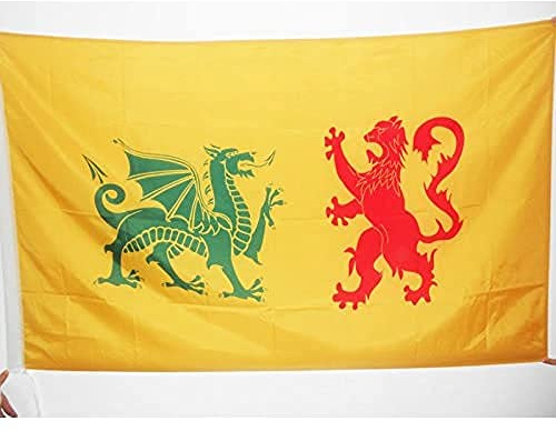 AZ FLAG Bandera de la DINASTÍA Real SUEVA Reino de GALLAECIA 410-585 150x90cm para Palo - Bandera ESTANDARTE Real 90 x 150 cm