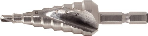KS Tools 330.2383 1/4 HSS Stufenbohrer-Bit,Ø 4-30mm, 14 Stufen