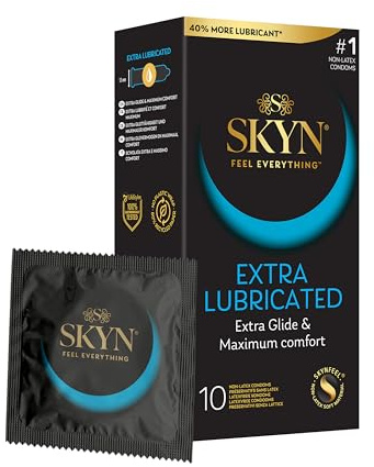 Skyn Extra Feucht 10 latexfreie Kondome, 1er Pack (1 x 10 Stück)
