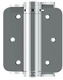 Hardware Essentials 3 Inch Self-Closing Door Hinges, 2-Pack, Adjustable, Storm and Screen Door, Full Surface Mount, Zinc Plated (851594)