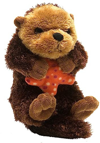 Wild Republic Hug’EMS Seeotter, Spielzeug für Babys, Kleines Kuscheltier, Geschenk für die Babyparty, Kuscheltier für Kleinkinder, Füllung aus recycelten Wasserflaschen, 18 cm